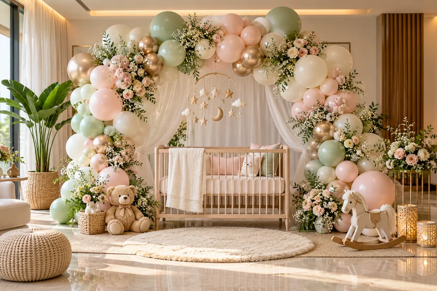 Welcome Baby Decoration in Chandigarh by Baby balloon decoration Chandigarh